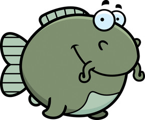 Cartoon Catfish Smiling