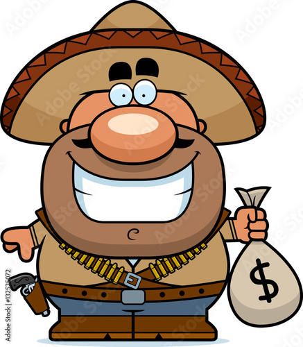 "Cartoon Bandito Moneybag" Stock image and royalty-free vector files on