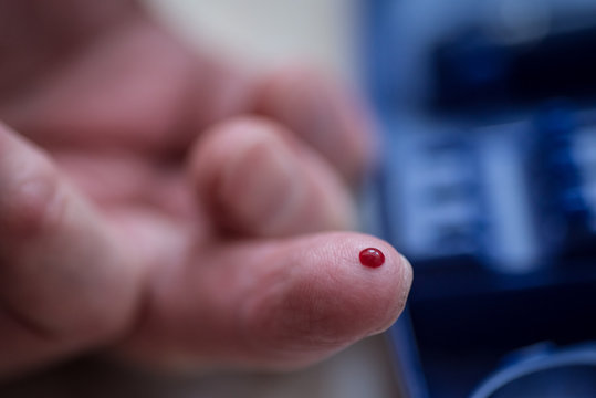 Drop Of Blood On The Finger