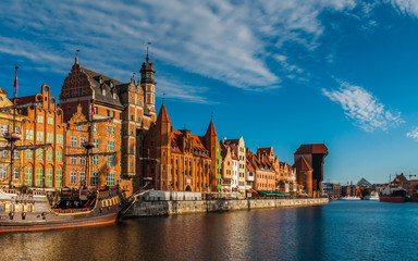 Fototapeta premium Danzig – Hafen; Polen