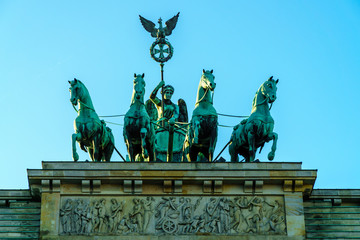 Fototapeta premium Tourist attraction Cuadriga in Berlin