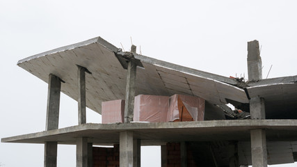 The collapse of the roof of the building when unfair