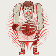 Aggressive basket player