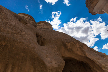 Fototapeta na wymiar Fairy chimneys, in Cappadocia