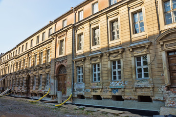 Fototapeta na wymiar Gebäudesanierung in der Spornstraße in Potsdam, Brandenburg