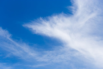 beautiful clouds on a blue sky