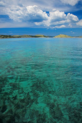 Obraz premium Green and blue see