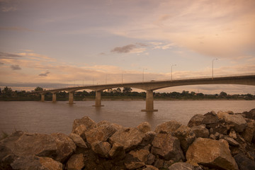 THAILAND ISAN NONG KHAI MEKONG FRIENDSHIP BRIDGE