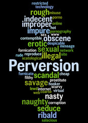 Perversion, word cloud concept 6