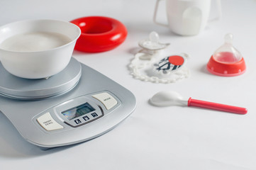 Rice porridge ready for baby first lure
