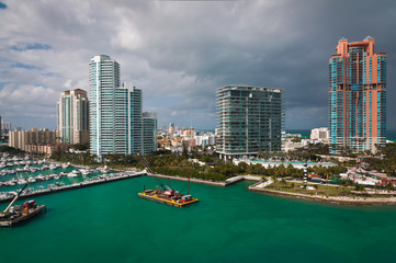 Southern tip of Miami beach