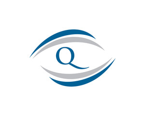Obraz premium Q Letter Swoosh Logo