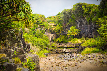 Fototapeta na wymiar The Seven Pools, Hana Maui