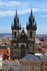 Fototapeta na wymiar The church in Prague