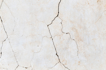 cracked white wall as a background
