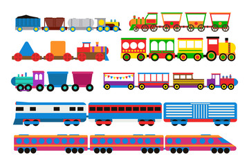 Toy train vector illustration.