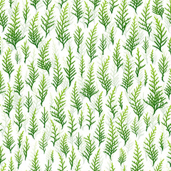 Green nature seamless pattern background vector
