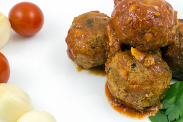 Meatballs with tomato sauce