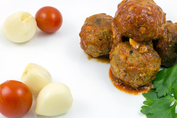 Meatballs with tomato sauce