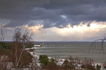 Port in Nida village. Lithuania