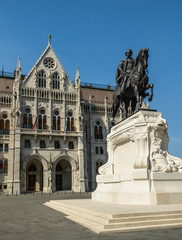 Fototapeta na wymiar Parliament building in Budapest in sunny ,summer day .Hungary