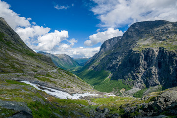 Fototapeta na wymiar Trollstigen valley, Norway.