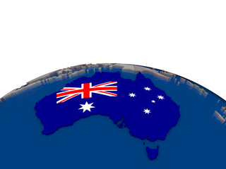 Australia with flag