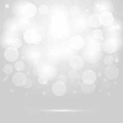 Vector abstract bokeh background. Festive defocused lights.
