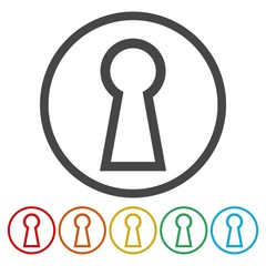Keyhole Icon Vector 