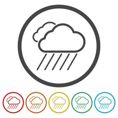 Cloud icon, vector illustration, Flat design style 