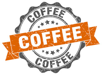 coffee stamp. sign. seal