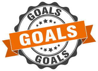 Obraz premium goals stamp. sign. seal