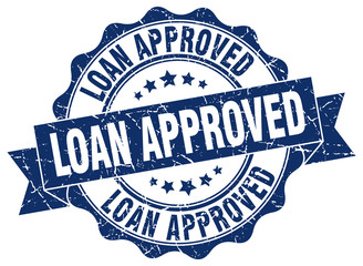 Obraz premium loan approved stamp. sign. seal