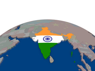 India with flag