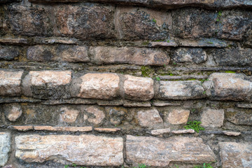 Close-up stonewall texture