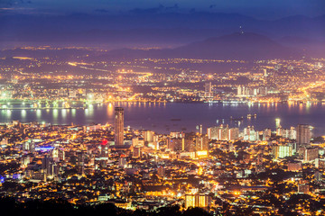 George Town city view from Penang Hill