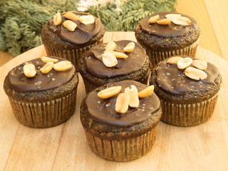 poppy seed muffins with chocolate