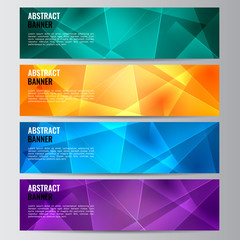 Abstract vector banner business background