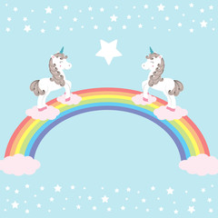 Unicorns - vector illustration