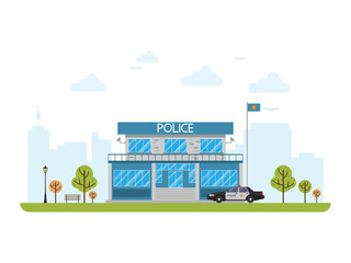 City police station department building