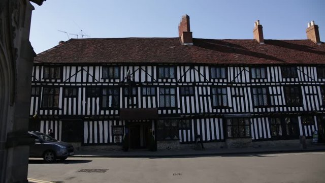 Typical Tudor Architecture in Stratford upon Avon, England