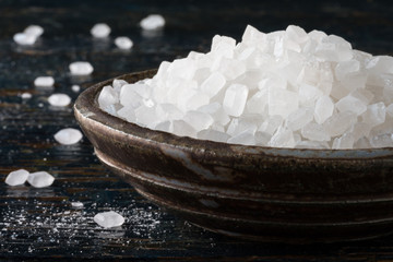 Fototapeta na wymiar Sugar Crystals in a Bowl