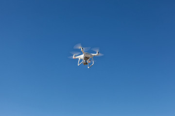 Fototapeta na wymiar Quadrocopter in the sky