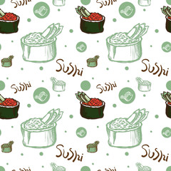 pattern sushi drawing graphic  design objects wallpaper