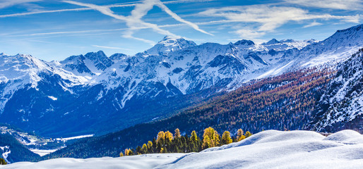 Südtirol, Panorama zum Ortler