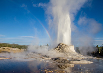 Castle Geyser in Eruption, Yellowstone National Park