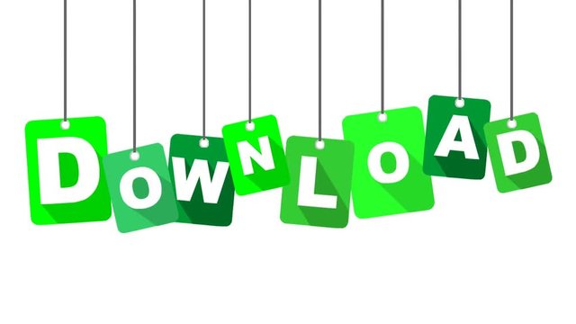 download video with green flat tag
