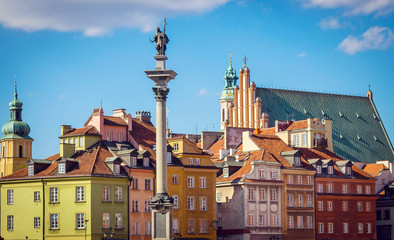 Obraz premium Rynek Starego Miasta w Warszawie