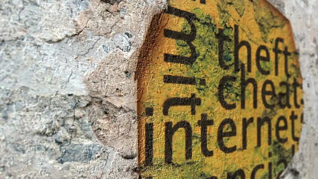 Theft grunge concept