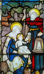 Obraz na płótnie Canvas Holy Family stained glass window